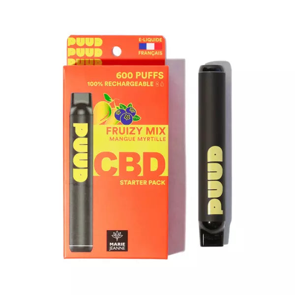 Puff CBD - Starter Puud Fruizi Mix - Myrtille Framboise - Puff Land CBD